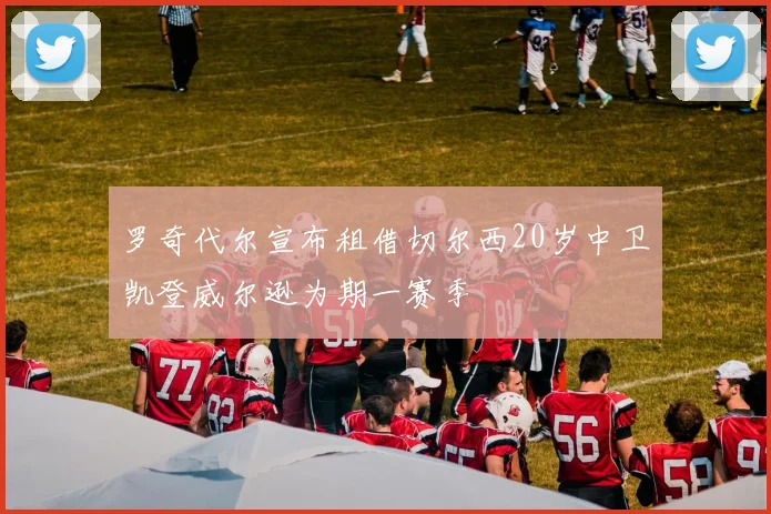 罗奇代尔宣布租借切尔西20岁中卫凯登威尔逊为期一赛季